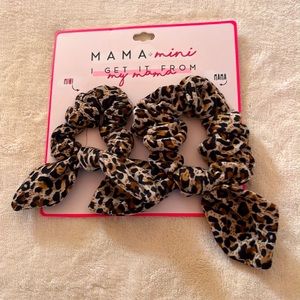New Mama + Mini “I GET IT FROM my mama” Animal Print Hair Ties